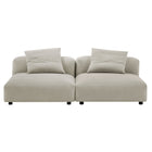 Modway Solace 2-Piece Modular Upholstered Fabric Sofa