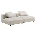 Modway Solace 2-Piece Modular Upholstered Fabric Sofa  