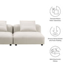 Modway Solace 2-Piece Modular Upholstered Fabric Sofa