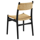 Modway Wynn Rope and Wood Dining Side Chairs Set of 2