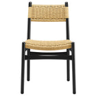Modway Wynn Rope and Wood Dining Side Chairs Set of 2