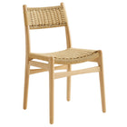 Modway Wynn Rope and Wood Dining Side Chairs Set of 2