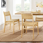 Modway Wynn Rope and Wood Dining Side Chairs Set of 2