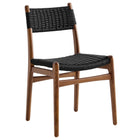 Modway Wynn Rope and Wood Dining Side Chairs Set of 2