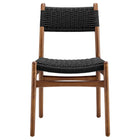 Modway Wynn Rope and Wood Dining Side Chairs Set of 2