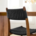 Modway Wynn Rope and Wood Dining Side Chairs Set of 2