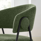 Modway Nella Upholstered Heathered Chenille Dining Chairs Set of 2