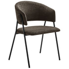 Modway Nella Upholstered Heathered Chenille Dining Chairs Set of 2