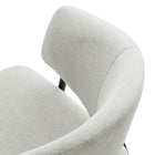 Modway Nella Upholstered Heathered Chenille Dining Chairs Set of 2