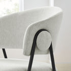 Modway Nella Upholstered Heathered Chenille Dining Chairs Set of 2