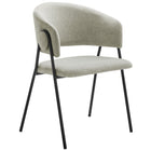 Modway Nella Upholstered Heathered Chenille Dining Chairs Set of 2