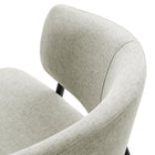 Modway Nella Upholstered Heathered Chenille Dining Chairs Set of 2