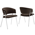 Modway Nella Upholstered Performance Velvet Dining Chair Set of 2  