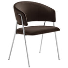 Modway Nella Upholstered Performance Velvet Dining Chair Set of 2