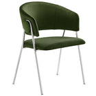 Modway Nella Upholstered Performance Velvet Dining Chair Set of 2