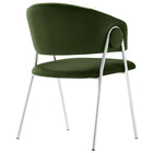 Modway Nella Upholstered Performance Velvet Dining Chair Set of 2