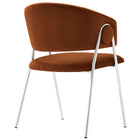 Modway Nella Upholstered Performance Velvet Dining Chair Set of 2