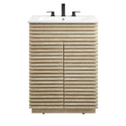 Modway Render 24" Faux Travertine Bathroom Vanity With Sink