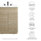 Modway Render 24" Faux Travertine Bathroom Vanity With Sink