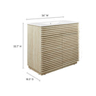 Modway Render 36" Faux Travertine Bathroom Vanity With Sink