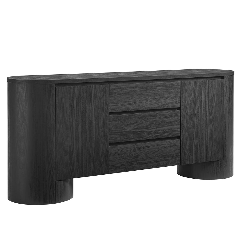 Modway Duval 71" Rounded Sideboard Storage Cabinet  
