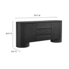 Modway Duval 71" Rounded Sideboard Storage Cabinet