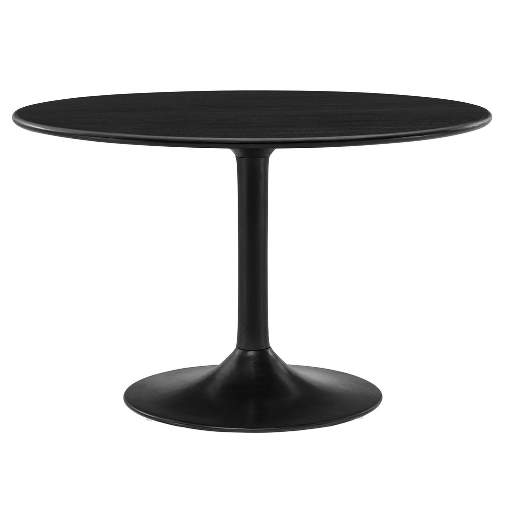 Modway Lippa 48" Round Solid Wood Dining Table  