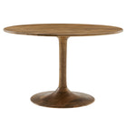 Modway Lippa 48" Round Solid Wood Dining Table  