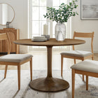 Modway Lippa 48" Round Solid Wood Dining Table