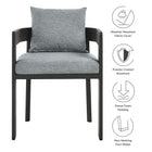 Modway Tahoe Outdoor Patio Aluminum Dining Chair