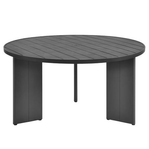 Modway Tahoe Round Outdoor Patio Aluminum Dining Table  