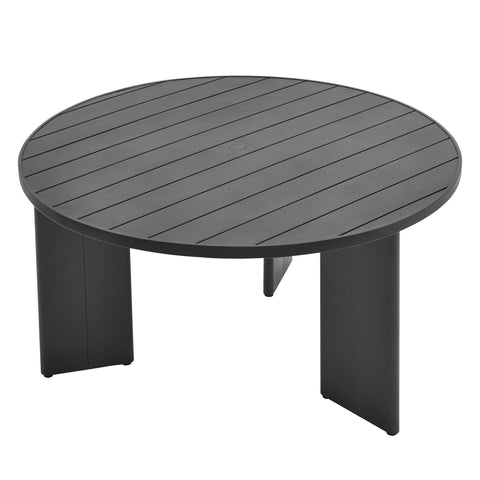 Modway Tahoe Round Outdoor Patio Aluminum Dining Table  
