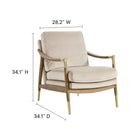 Modway Langford Performance Velvet Accent Armchair