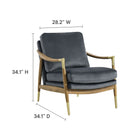 Modway Langford Performance Velvet Accent Armchair