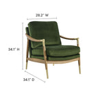 Modway Langford Performance Velvet Accent Armchair