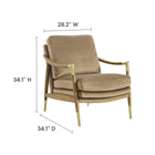 Modway Langford Performance Velvet Accent Armchair
