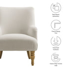 Modway Ellington Fabric Upholstered Accent Armchair