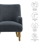 Modway Ellington Fabric Upholstered Accent Armchair