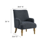 Modway Ellington Fabric Upholstered Accent Armchair