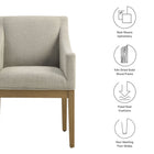 Modway Alton Fabric Upholstered Dining Armchair