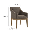 Modway Alton Fabric Upholstered Dining Armchair