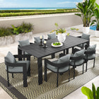 Modway Tahoe 9-Piece Outdoor Patio Aluminum Dining Set