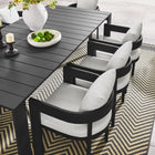Modway Tahoe 9-Piece Outdoor Patio Aluminum Dining Set