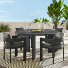 Modway Tahoe 5-Piece Outdoor Patio Aluminum Dining Set