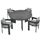 Modway Tahoe 5-Piece Outdoor Patio Aluminum Dining Set  