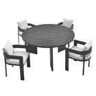 Modway Tahoe 5-Piece Outdoor Patio Aluminum Dining Set  