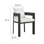 Modway Tahoe 5-Piece Outdoor Patio Aluminum Dining Set