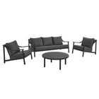Modway Terrace 4-Piece Outdoor Patio Aluminum Furniture Set  