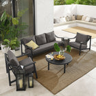 Modway Terrace 4-Piece Outdoor Patio Aluminum Furniture Set
