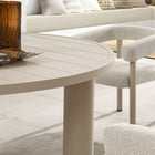 Modway Nautica 5-Piece Round Outdoor Patio Aluminum Dining Table and Chairs Set